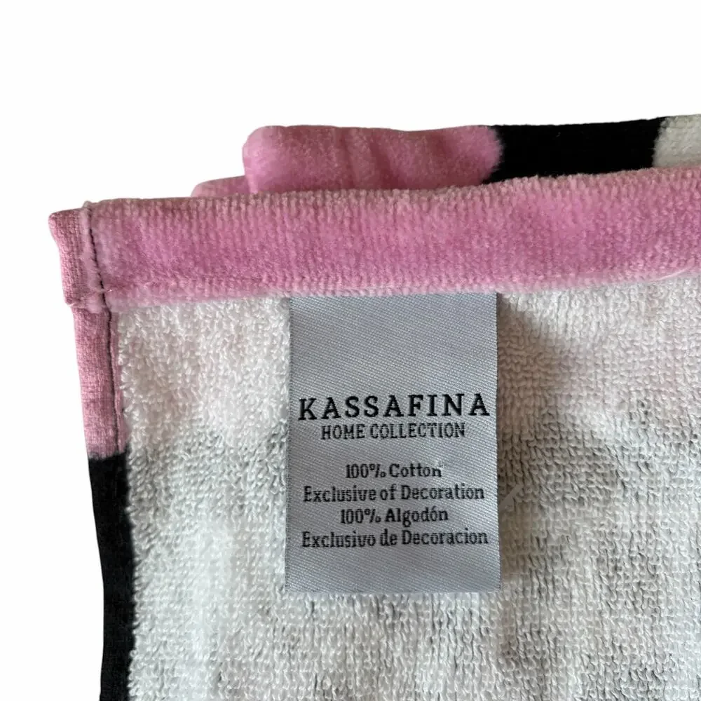 NEW Kassafina Coquette Halloween Bath Towel Set of 2 100% Cotton VIRAL